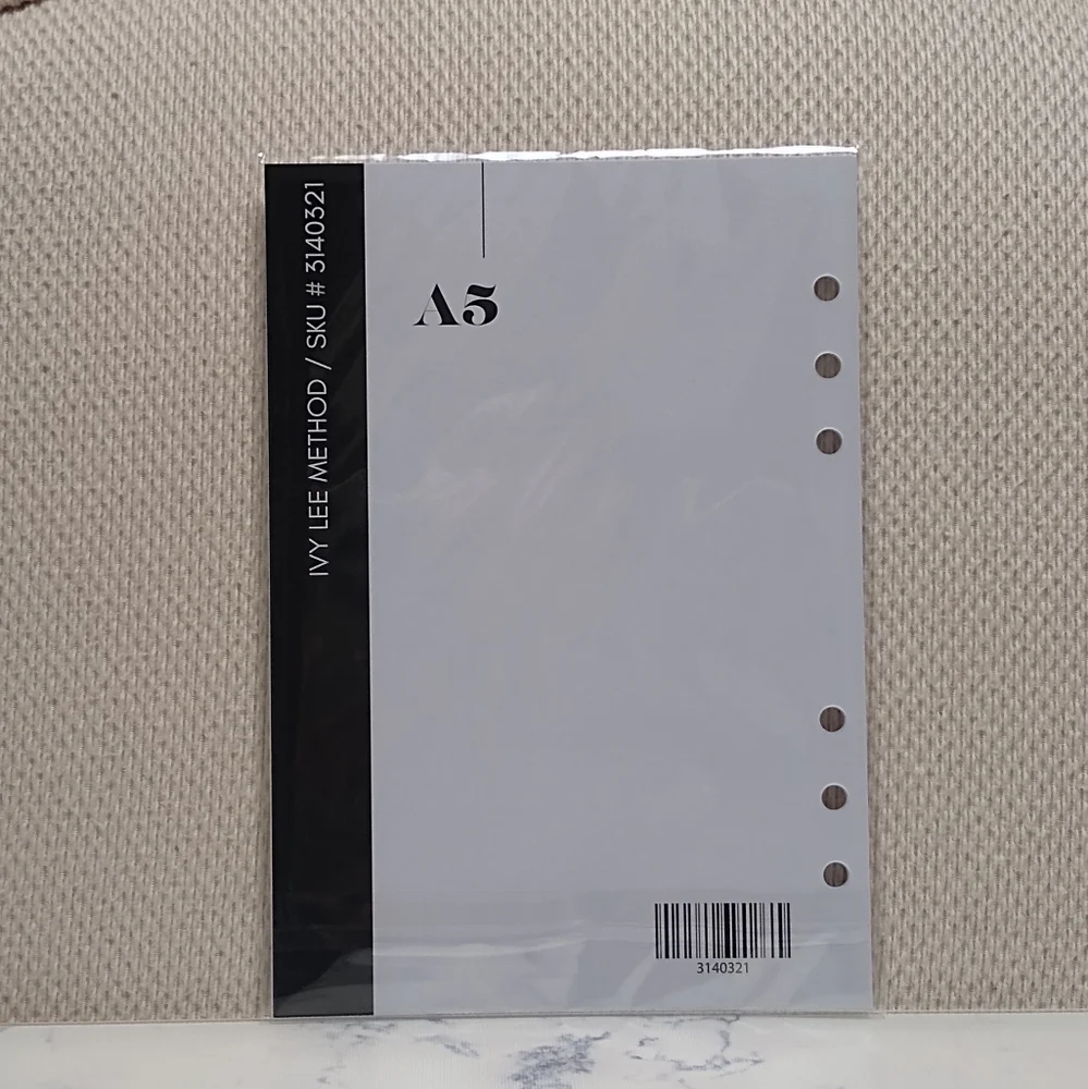 Cloth And Paper Ivy Lee Method Planner Inserts A5 SKU 3140321